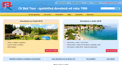 Desktop Screenshot of bktour.cz