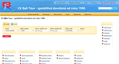 Desktop Screenshot of levne-ubytovani.bktour.cz